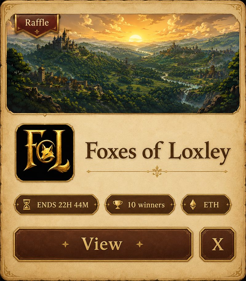 Foxes of Loxley raffles